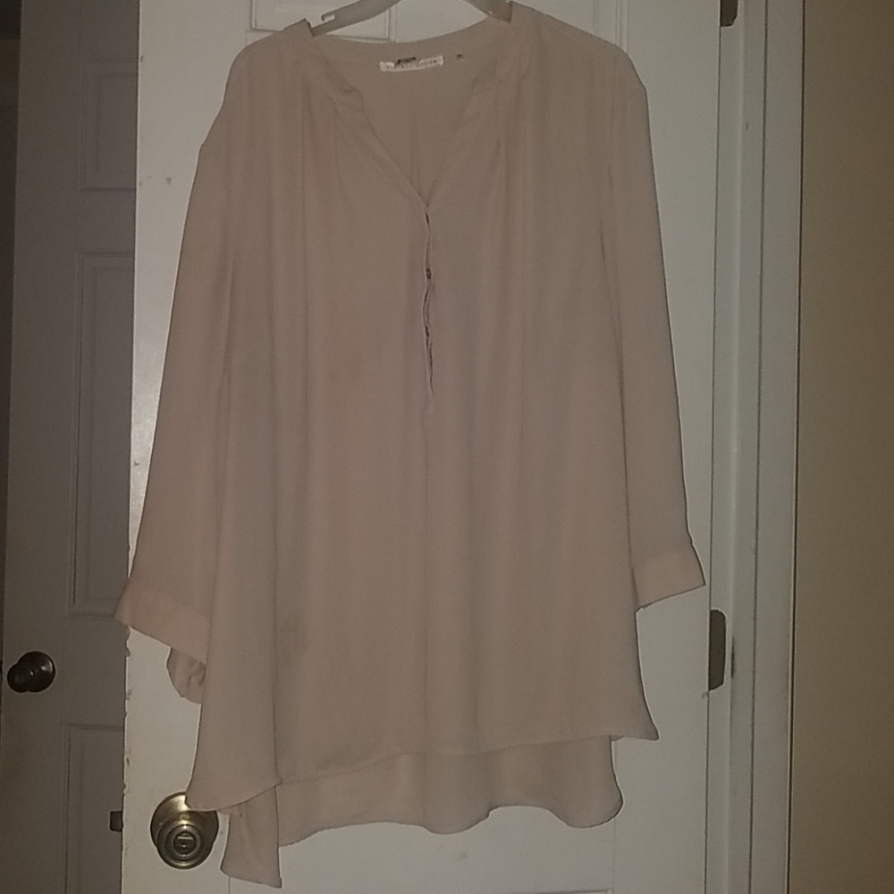 Women's 3x cream colored blouse